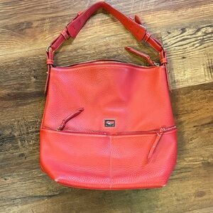 Dooney & Bourke Red Leather Hobo Bag